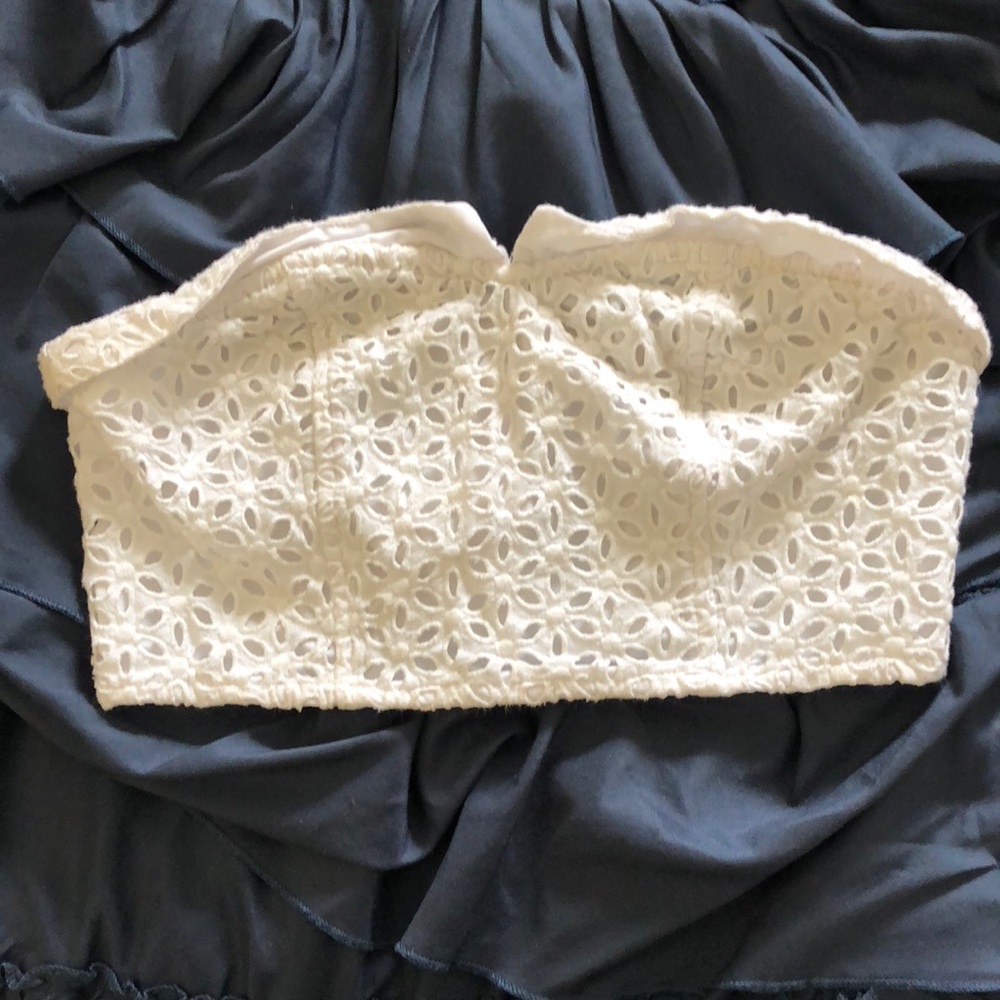 Eyelet crop top